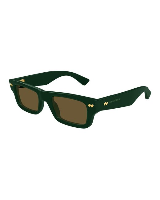Bottega Veneta Green Bv1351S 005 Sunglasses Acetate Squared