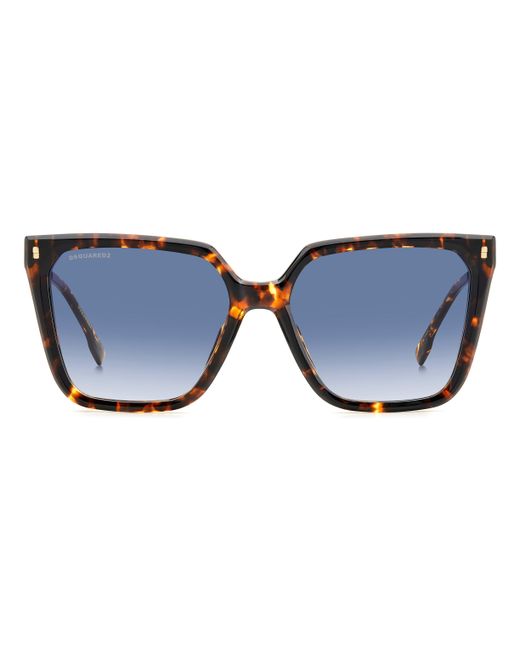 DSquared² Black D2 0135/S 086/08 Sunglasses Acetate Light Squared Shaded