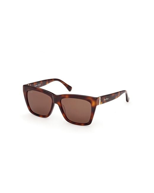 Max Mara Black Mm0193 52E Sunglasses Acetate Squared Normal