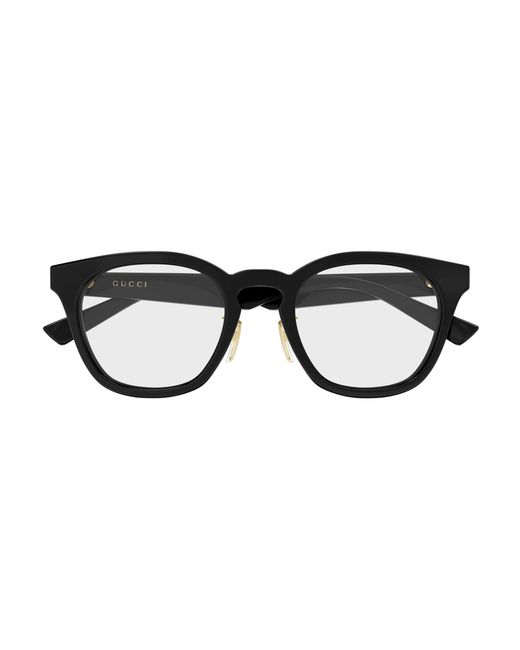 Gucci Black Gg2187Oa 001 Optical Frames Acetate Transparent Round for men