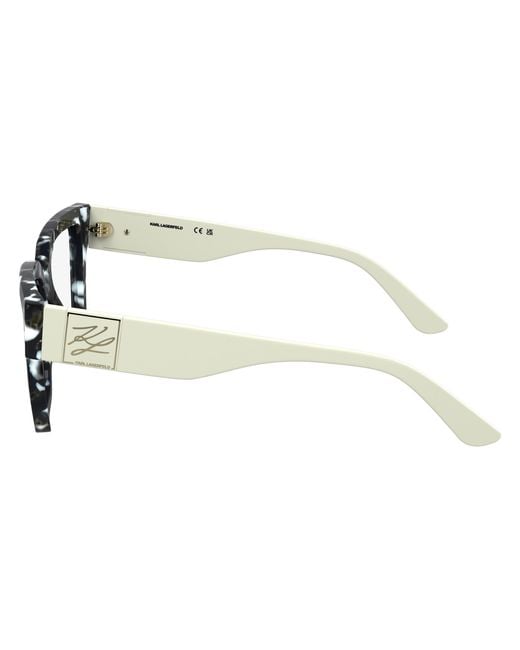 Karl Lagerfeld Black Kl6196 016 Optical Frames Acetate Squared Normal