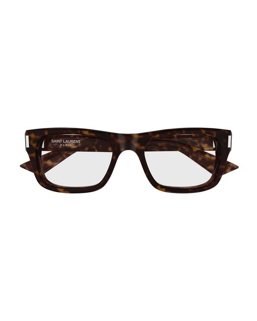Saint Laurent Black Sl 83 Opt 002 Optical Frames Acetate Transparent Squared