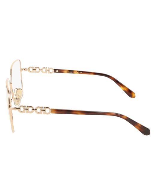 Ferragamo Black Sf2241 712 Optical Frames Metal Squared Normal