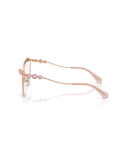 Swarovski Black Sk1033 4014 Optical Frames Metal Cat Eye Normal