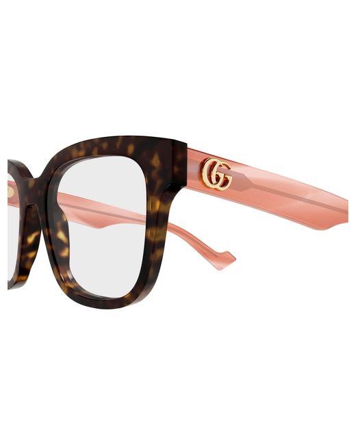 Gucci Black Gg0958O 014 Optical Frames Acetate Transparent Squared
