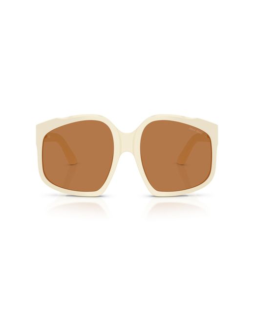 Miu Miu Black Mu A07S 21D90Q Sunglasses Acetate Geometric Normal