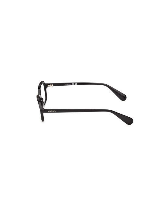 MAX&Co. Black Mo5218 001 Optical Frames Acetate Squared Normal