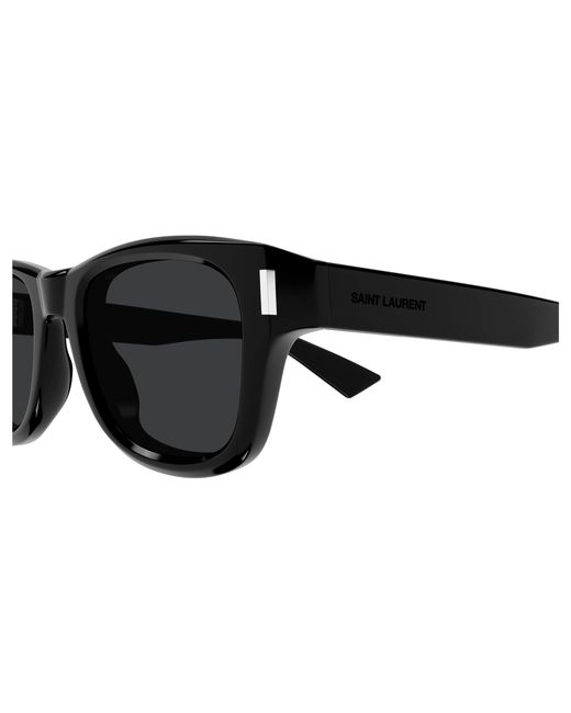 Saint Laurent Black Sl 801 001 Sunglasses Acetate Round for men