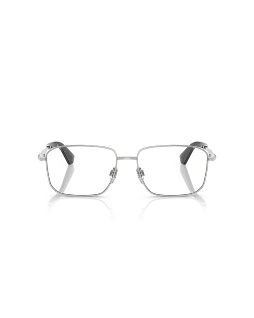 Burberry Black Be1389 1005 Optical Frames Steel Squared Normal for men