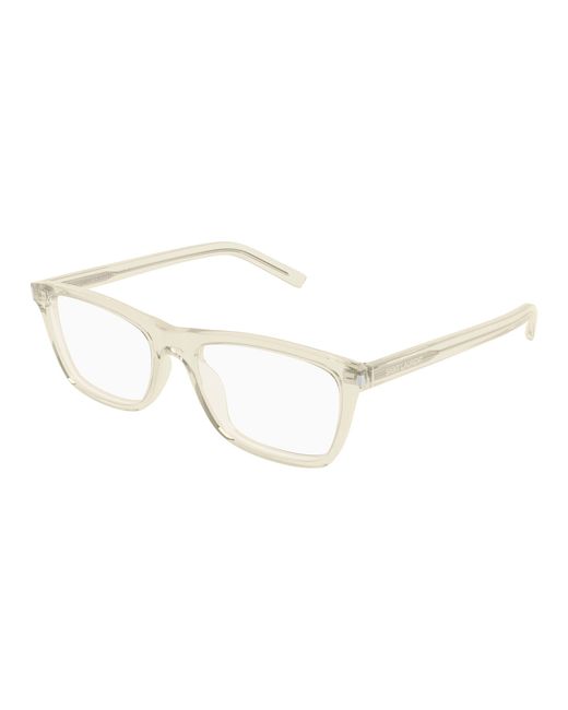 Saint Laurent Black Sl 841 004 Optical Frames Acetate Transparent Squared for men