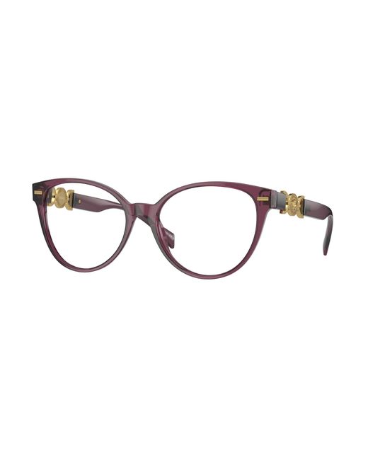 Versace Black Ve3334 5220 Optical Frames Acetate Cat Eye Normal