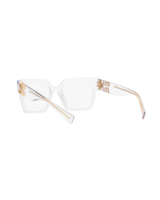 Miu Miu Black Mu 04Uv 2Az1O1 Optical Frames Acetate Squared Normal