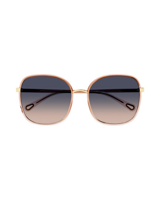 Chloé Black Ch0031S 009 Sunglasses Bio-Inject Squared Shaded
