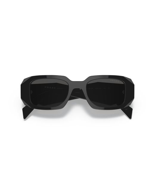 Prada Black Pr 17Ws 1Ab5S0 Sunglasses Acetate Squared Normal