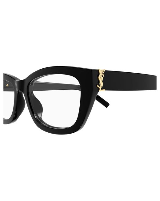 Saint Laurent Black Sl M153 Opt 001 Optical Frames Acetate Transparent Cat Eye