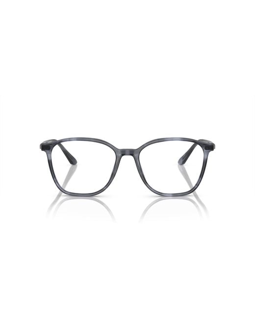Giorgio Armani Black Ar7236 5986 Optical Frames Acetate Transparent Squared Normal for men
