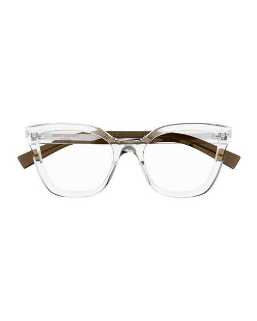 Saint Laurent Black Sl 748 006 Optical Frames Acetate Transparent Cat Eye