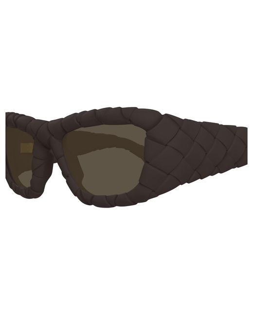 Bottega Veneta Black Bv1303S 008 Sunglasses Injected Round