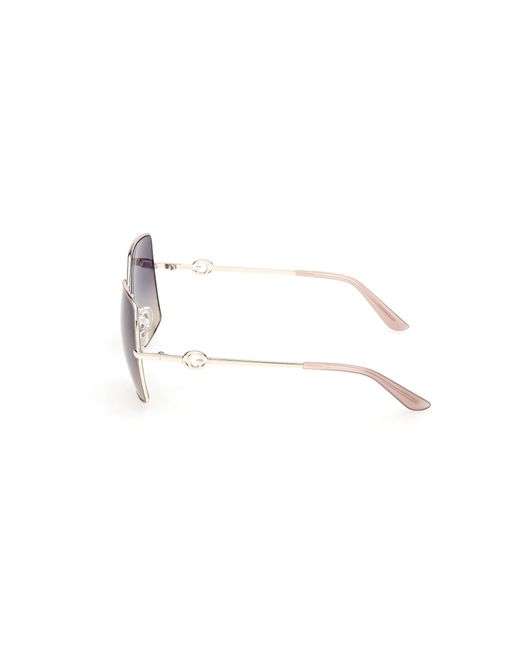 Guess Black Gu00285 59W Sunglasses Metal Squared Normal