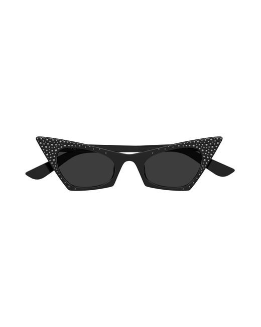 McQueen Black Am0557S 005 Sunglasses Acetate Cat Eye