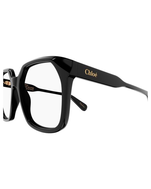 Chloé Black Ch0263O 008 Optical Frames Acetate Transparent Squared