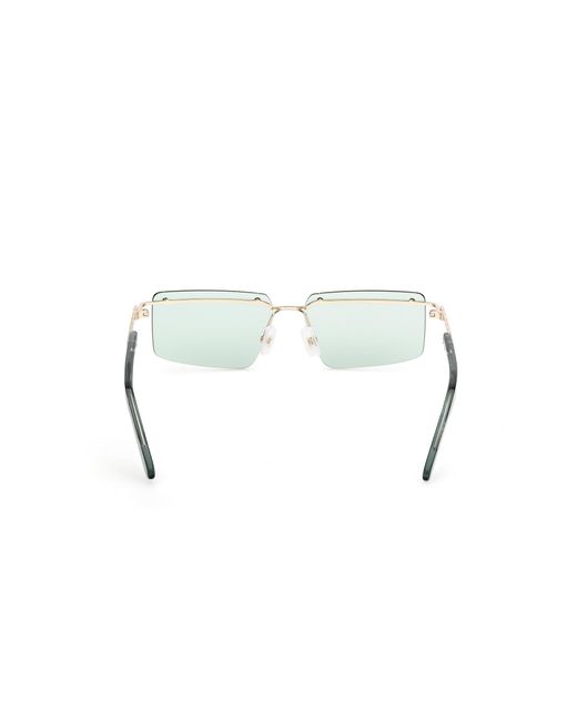 Gcds Black Gd0061 32N Sunglasses Metal Squared Normal