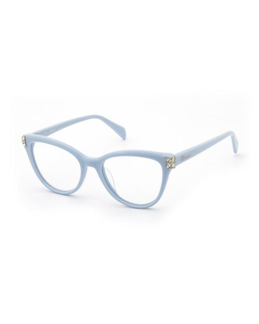 Blumarine Black Vbm254S 09Cz Optical Frames Acetate Butterfly