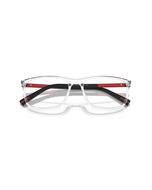 Prada Linea Rossa Black Ps 03Qv 2Az1O1 Optical Frames Injected Squared Normal for men
