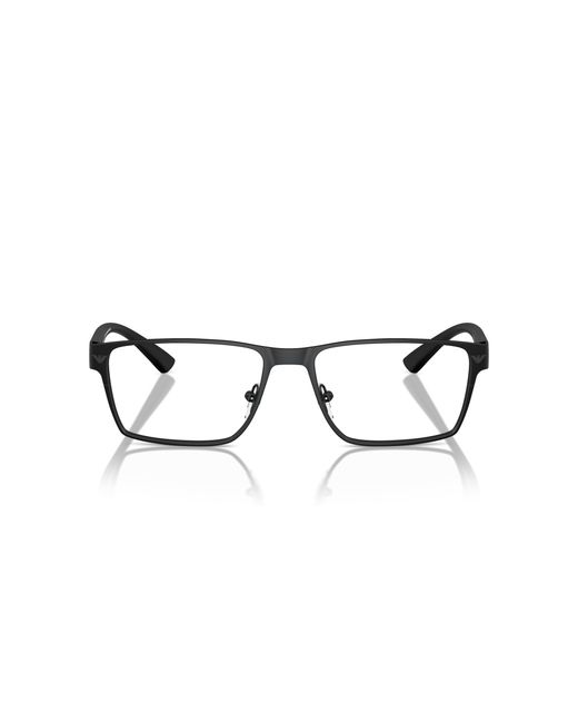 Emporio Armani Black Ea1157 3001 Optical Frames Metal Squared Normal for men