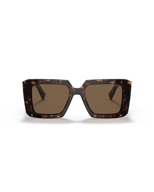 Prada Black Pr 23Ys 2Au06B Sunglasses Acetate Squared Normal