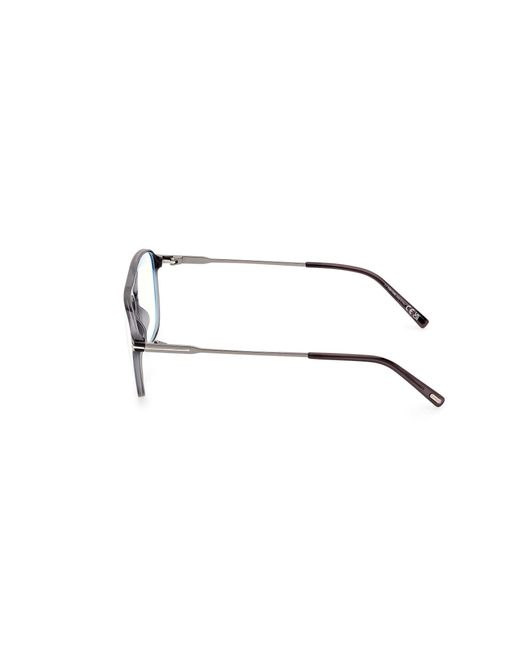 Tom Ford Black Ft5874-B 020 Optical Frames Injected Pilot Normal for men