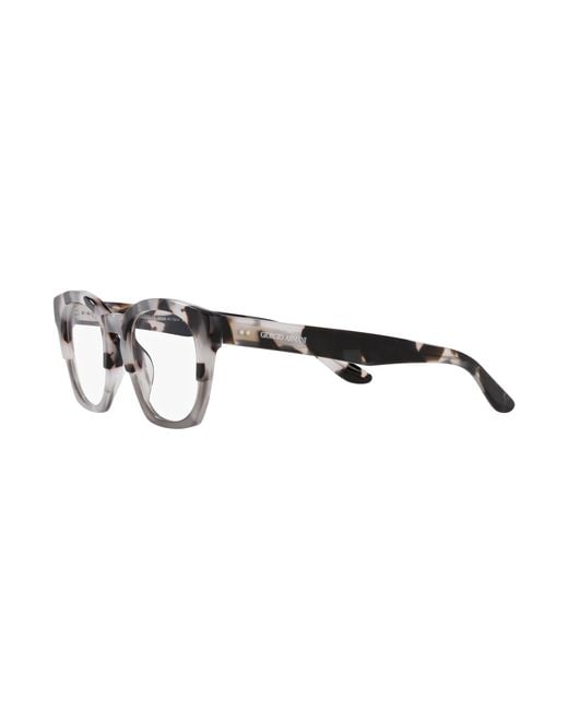 Giorgio Armani Black Ar7245U 6009 Optical Frames Acetate Transparent Squared Normal for men