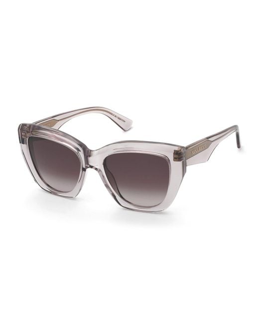 Nina Ricci Black Snr438 07T1 Sunglasses Acetate Butterfly Normal Shaded