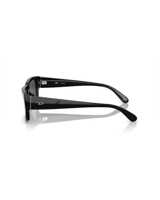 DIESEL Black Dl2003 701/87 Sunglasses Acetate Squared Normal for men