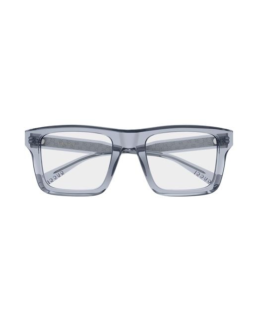 Gucci Black Gg2070O Rectangular Frames for men