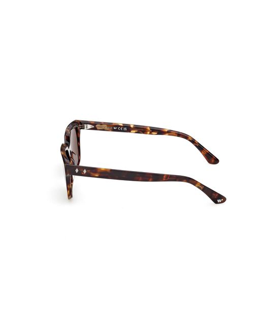 Web Black We0391 52N Sunglasses Acetate Squared Normal for men