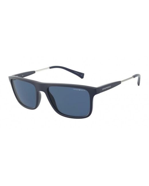 Emporio Armani Black Ea4151 575480 Sunglasses Injected Squared Normal for men