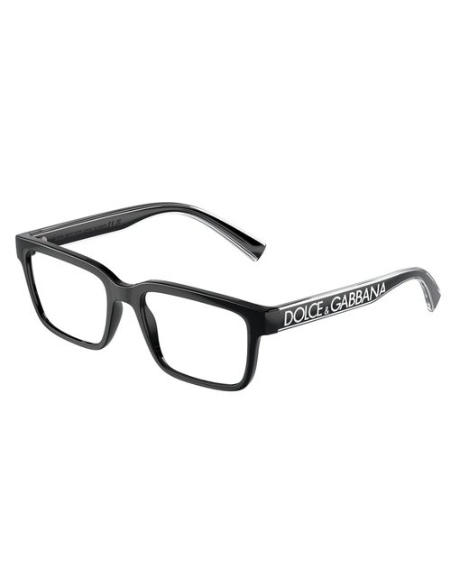Dolce & Gabbana Black Dg5102 501 Optical Frames Injected Transparent Squared Normal for men