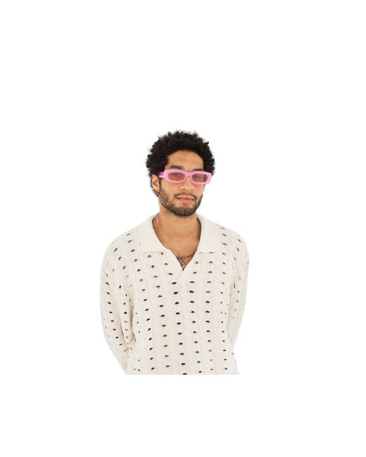 Retrosuperfuture Pink R68 Zaga Sunglasses Acetate Squared Normal