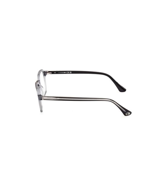 Web Black We5428 020 Optical Frames Acetate Geometric Normal for men
