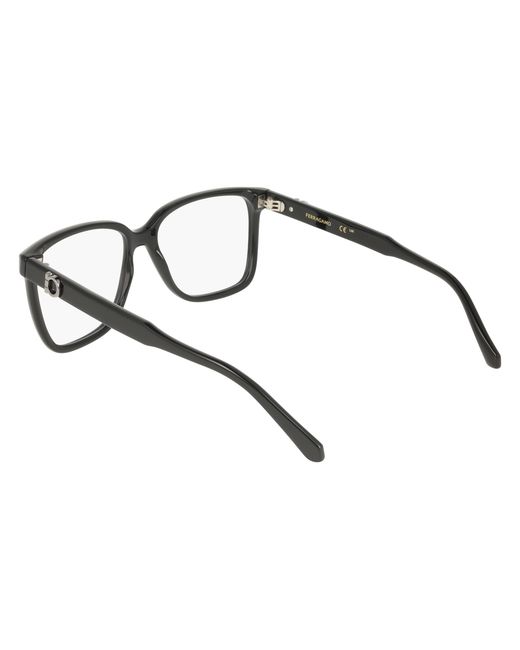 Ferragamo Black Sf3043E 001 Optical Frames Squared Normal for men