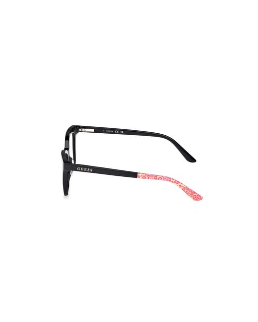 Guess Black Gu50268 001 Optical Frames Acetate Squared Normal
