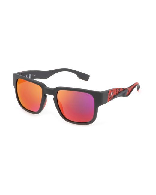 Fila Black Sfi463 I41P Sunglasses Injected Squared Polarized Multilayer for men