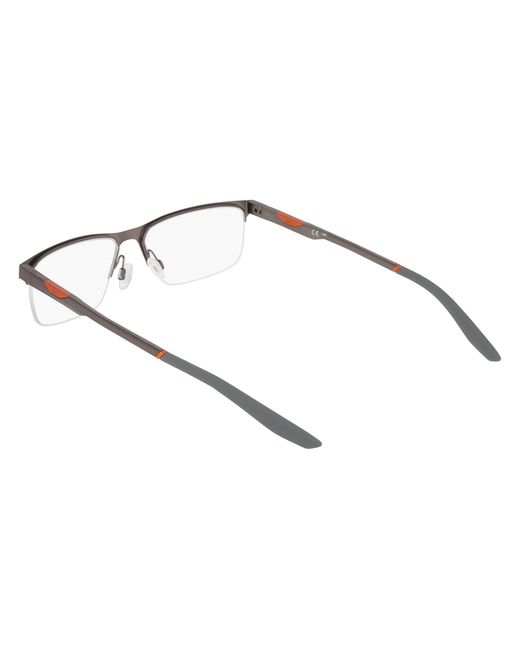 Nike Black 8144 070 Optical Frames Metal Squared Normal for men