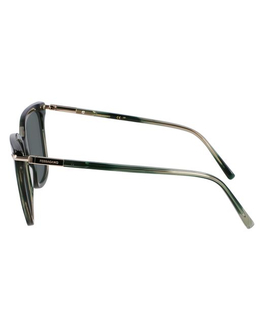 Ferragamo Black Sf2037S 315 Sunglasses Acetate Butterfly Normal