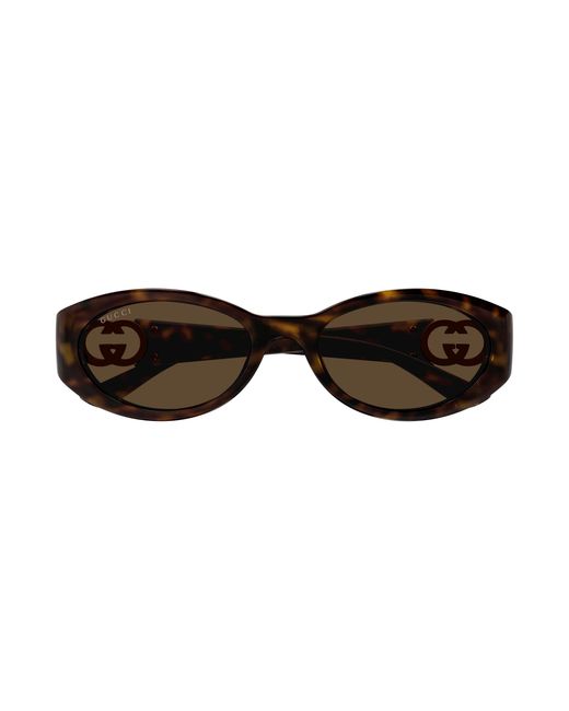 Gucci Black Gg1662Sa 002 Sunglasses Injected Round