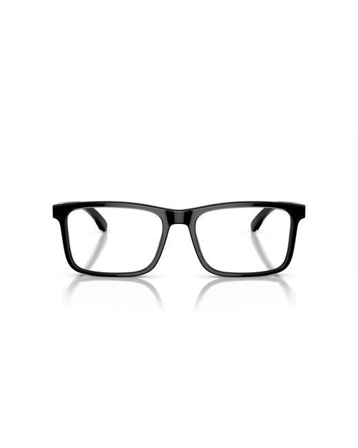 Emporio Armani Black Ea3227 6052 Optical Frames Acetate Transparent Pillow Normal for men