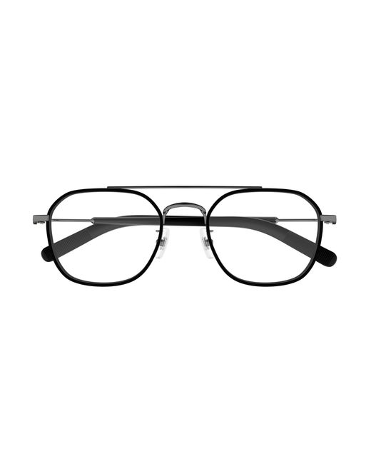 Montblanc Black Mb0391Oa 002 Optical Frames Metal Transparent Geometric for men