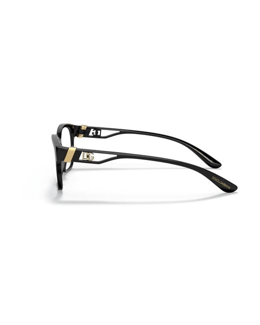Dolce & Gabbana Black Dg5066 501 Optical Frames Nylon Squared Normal