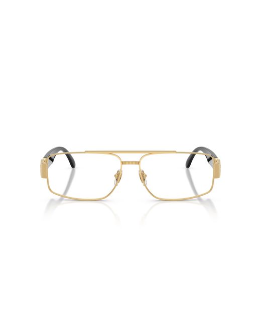 Versace Black Ve1317 1002 Optical Frames Metal Transparent Squared Normal for men